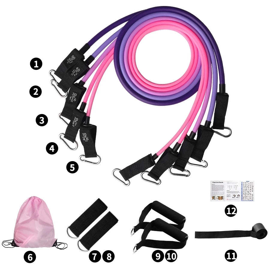 Fitness Resistance Bands Set Yoga