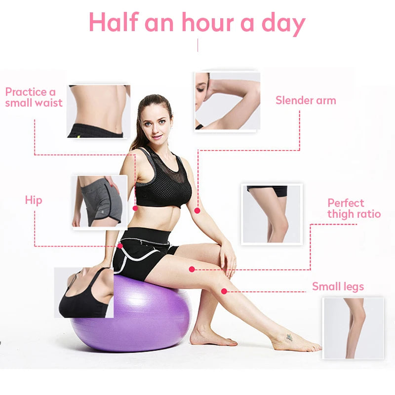 PVC Fitness Balls Yoga Ball Thickened Explosion-proof Exercise Home Gym Pilates Equipment Balance Ball 45cm/55cm/65cm/75cm/85cm