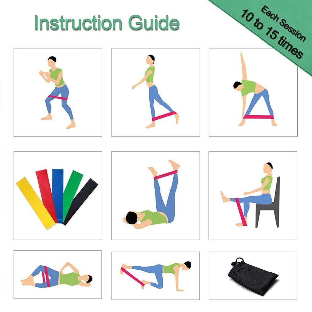 Gym Fitness Resistance Bands for Yoga Stretch