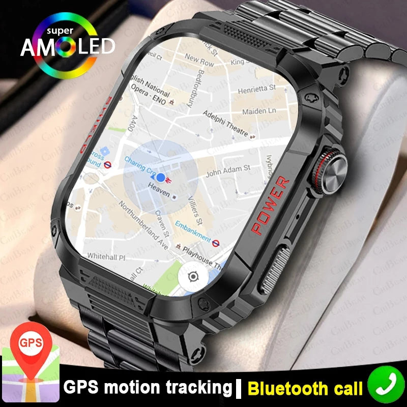 Men Outdoor GPS Exercise Tracking Smartwatch