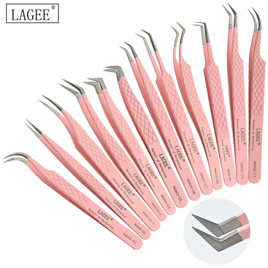 LAGEE Fiber Tip Eyelash Extension Tweezer