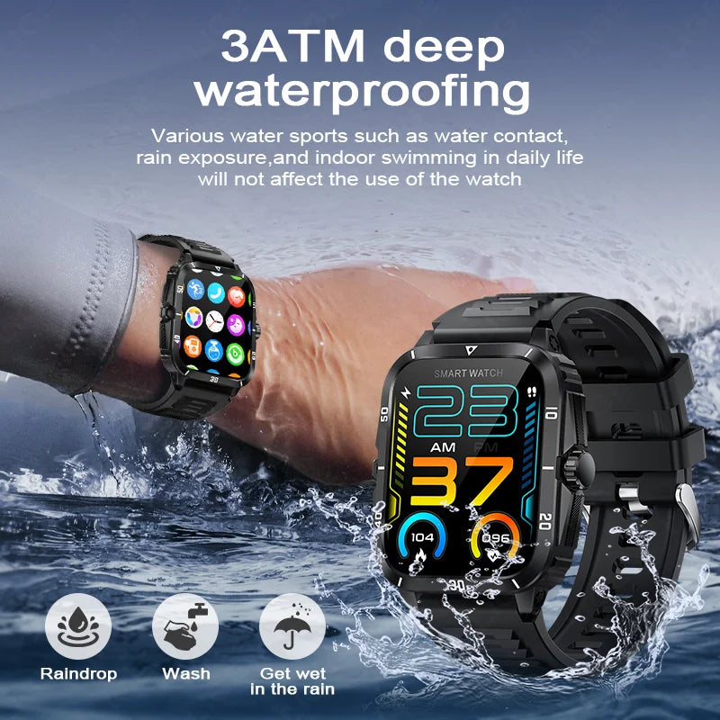 LIGE 2024 Military Smart Watch