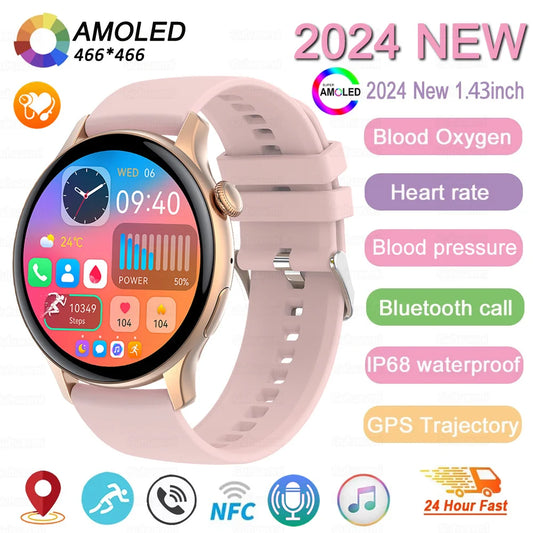 NFC Health Tracker Smart Watch 466*466 HD