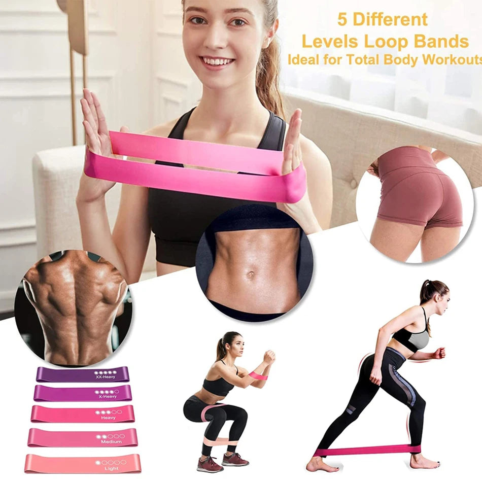 Gym Fitness Resistance Bands for Yoga Stretch
