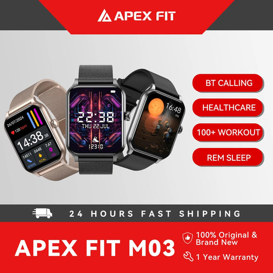 Apex Fit M03 Ultra Voice Calling 1.91'' Fitness Tracker Smart Watch