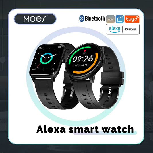 MOES Smart Watch Alexa Built-in Fitness Tracker