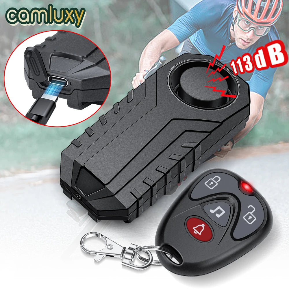 Camluxy Wireless Bike Alarm with Remote