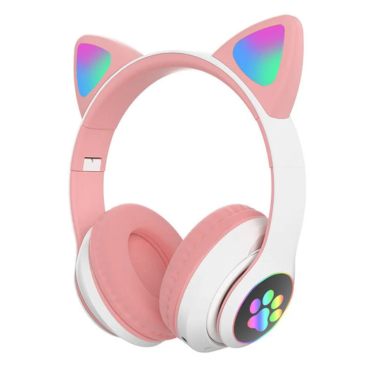 Cute Cat Ear Wireless Bluetooth Headphone