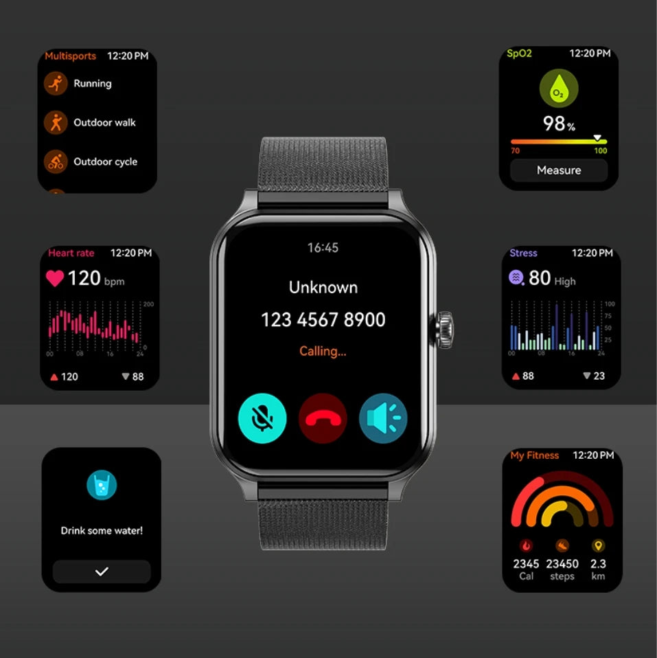 Apex Fit M03 Ultra Voice Calling 1.91'' Fitness Tracker Smart Watch