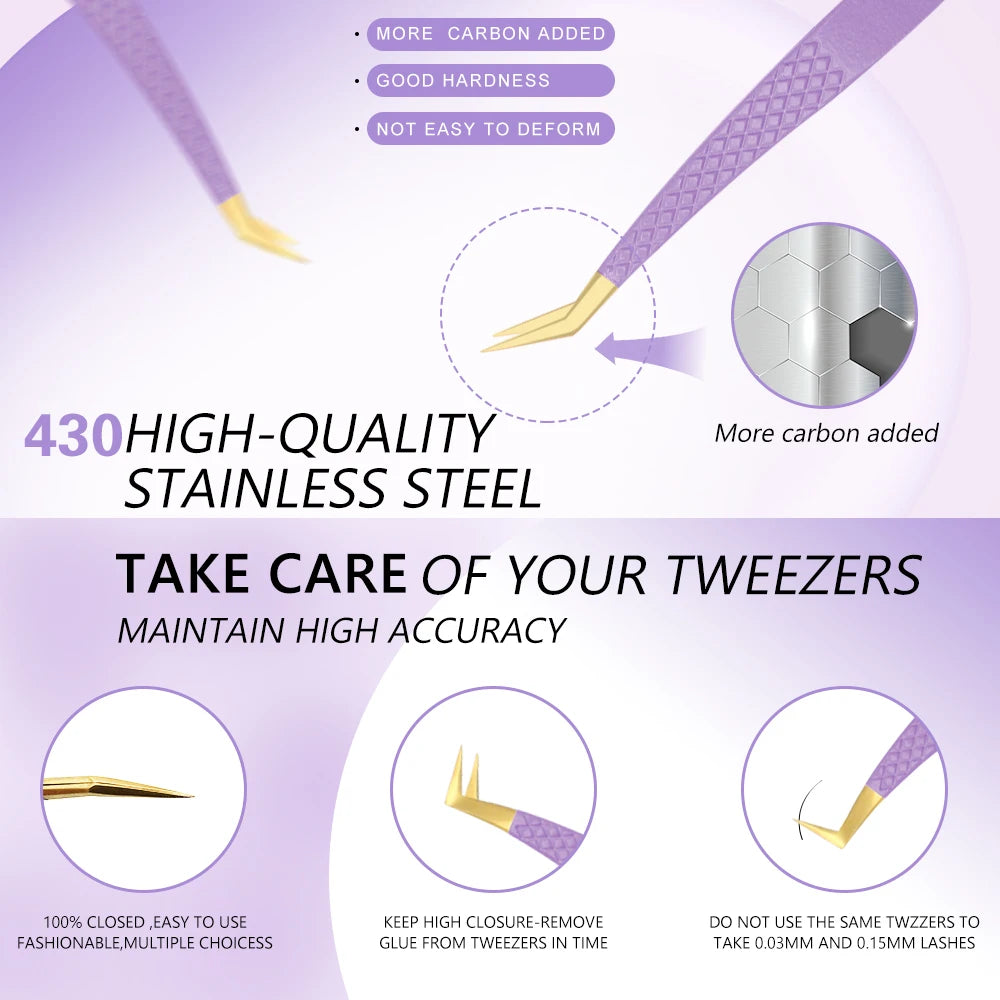 AILEISHI Eyelashes Tweezers